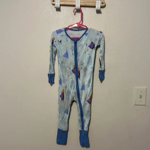 Little Sleepies Blue Princess Pajamas - Picture 2 of 6